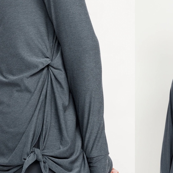 NWT OLD NAVY CloudMotion Side-Tie Tunic COLOR Dusk Navy SIZE LARGE - Picture 5 of 9